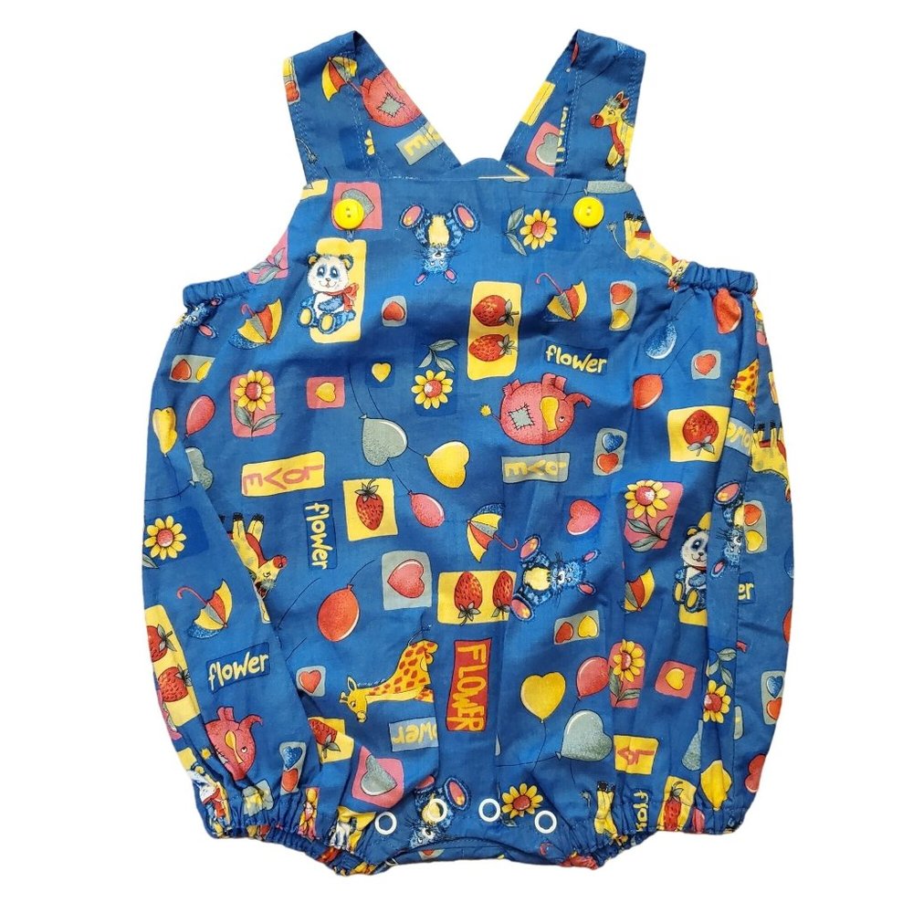 Vintage Handmade Romper Unisex Baby Boy Girl 9-12 Months